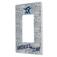 Dallas Cowboys 2024 Illustrated Limited Edition Single Rocker Light Switch Plate