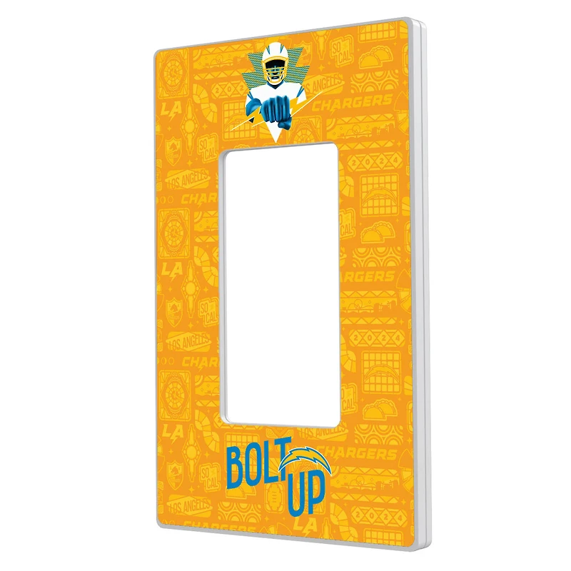Los Angeles Chargers 2024 Illustrated Limited Edition Single Rocker Light Switch Plate