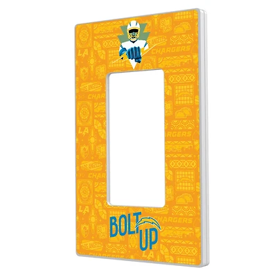 Los Angeles Chargers 2024 Illustrated Limited Edition Single Rocker Light Switch Plate