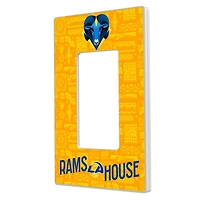 Los Angeles Rams 2024 Illustrated Limited Edition Single Rocker Light Switch Plate