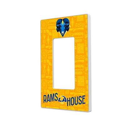 Los Angeles Rams 2024 Illustrated Limited Edition Single Rocker Light Switch Plate