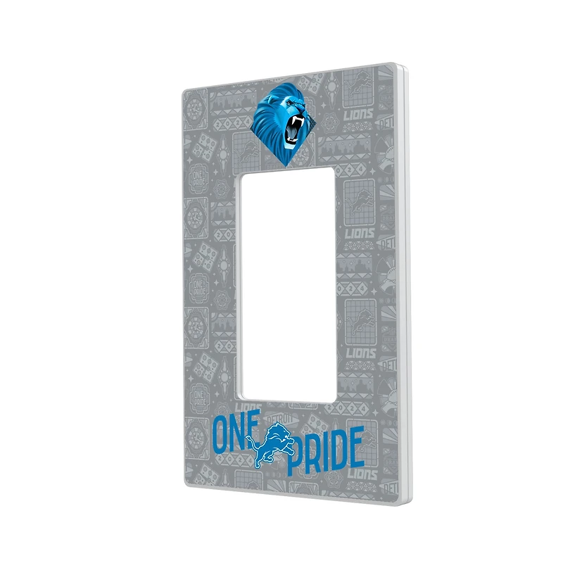 Detroit Lions 2024 Illustrated Limited Edition Single Rocker Light Switch Plate