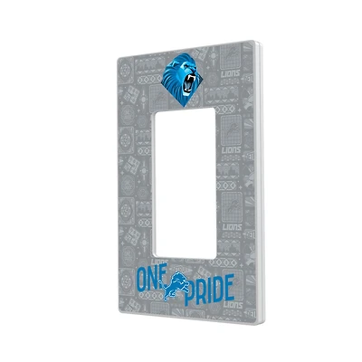 Detroit Lions 2024 Illustrated Limited Edition Single Rocker Light Switch Plate