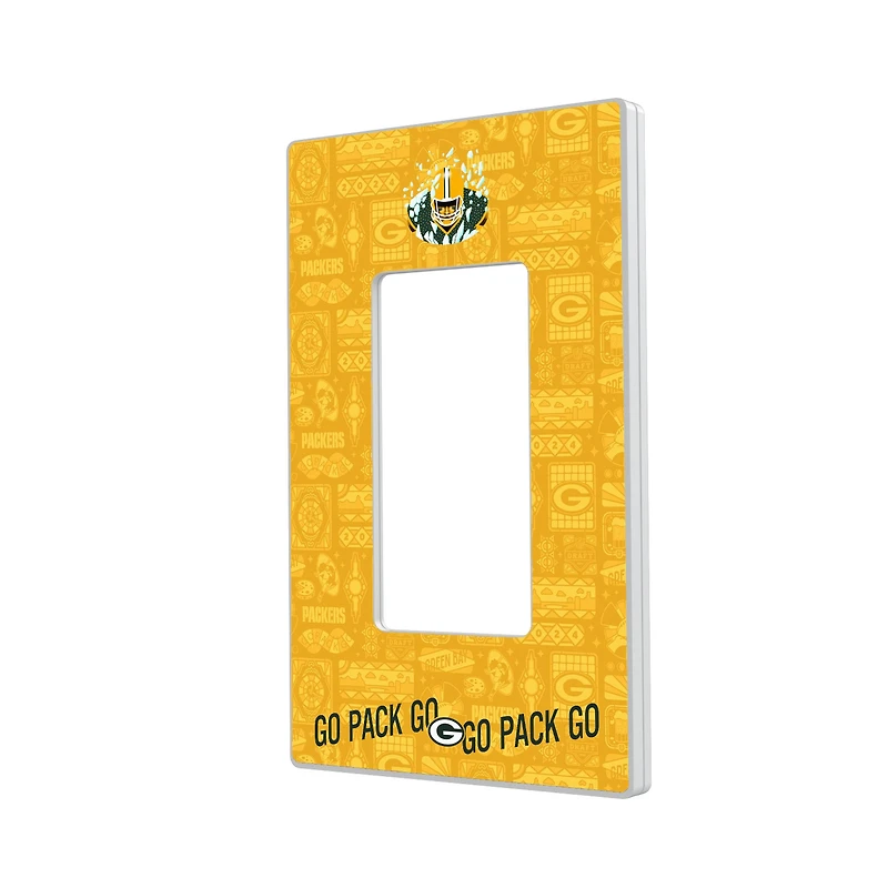 Green Bay Packers 2024 Illustrated Limited Edition Single Rocker Light Switch Plate