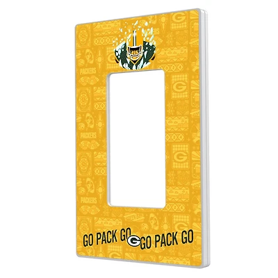 Green Bay Packers 2024 Illustrated Limited Edition Single Rocker Light Switch Plate