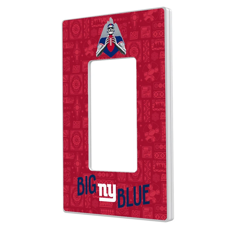 New York Giants 2024 Illustrated Limited Edition Single Rocker Light Switch Plate