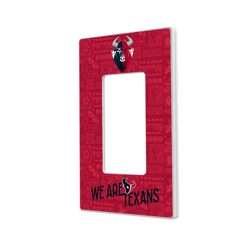 Houston Texans 2024 Illustrated Limited Edition Single Rocker Light Switch Plate