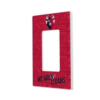 Houston Texans 2024 Illustrated Limited Edition Single Rocker Light Switch Plate