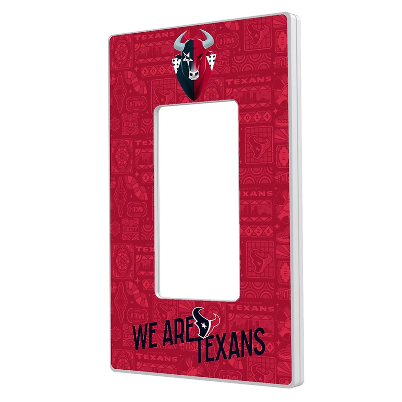 Houston Texans 2024 Illustrated Limited Edition Single Rocker Light Switch Plate