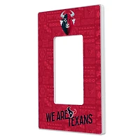 Houston Texans 2024 Illustrated Limited Edition Single Rocker Light Switch Plate