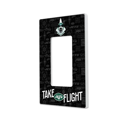 New York Jets 2024 Illustrated Limited Edition Single Rocker Light Switch Plate
