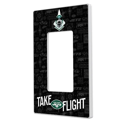 New York Jets 2024 Illustrated Limited Edition Single Rocker Light Switch Plate