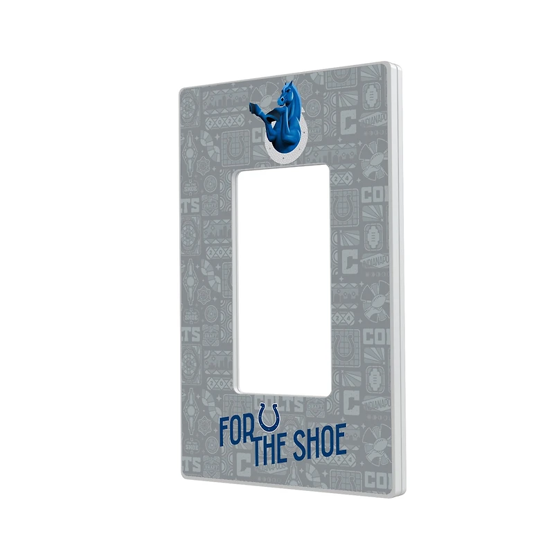 Indianapolis Colts 2024 Illustrated Limited Edition Single Rocker Light Switch Plate
