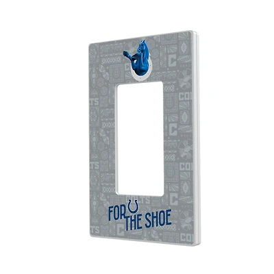 Indianapolis Colts 2024 Illustrated Limited Edition Single Rocker Light Switch Plate