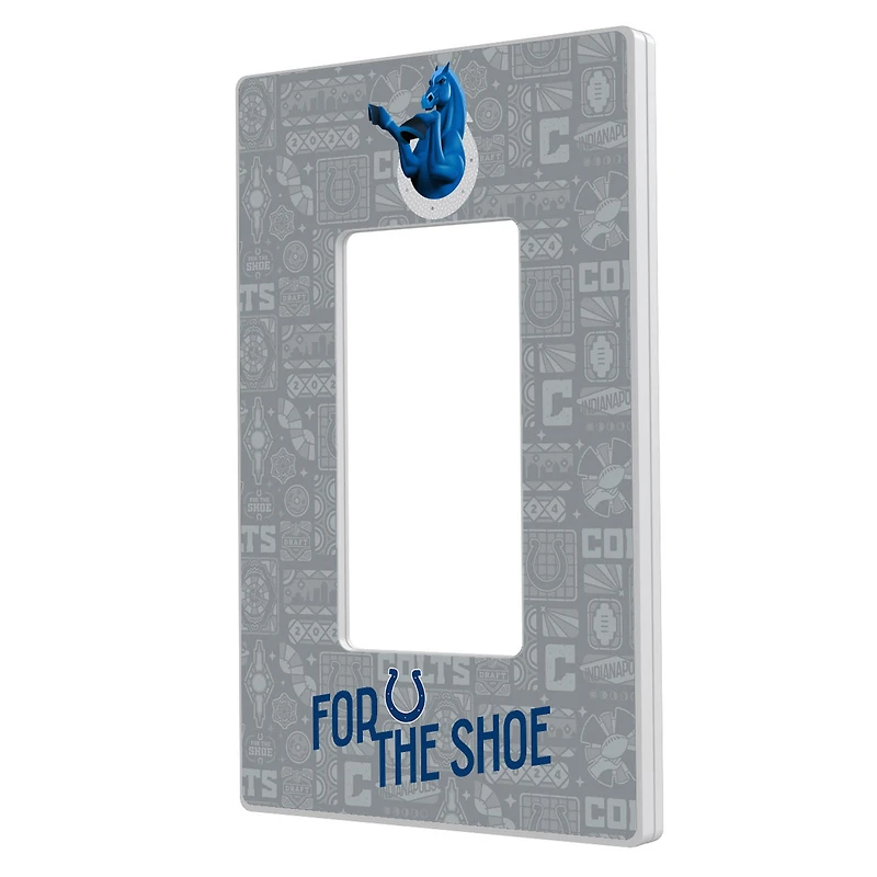 Indianapolis Colts 2024 Illustrated Limited Edition Single Rocker Light Switch Plate