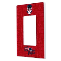 New England Patriots 2024 Illustrated Limited Edition Single Rocker Light Switch Plate