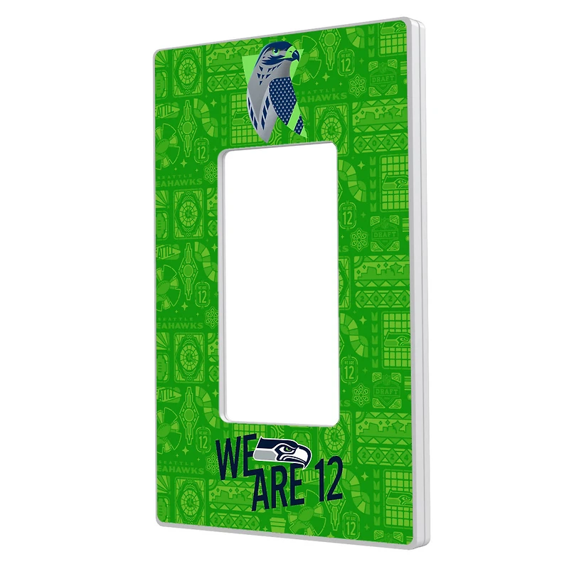 Seattle Seahawks 2024 Illustrated Limited Edition Single Rocker Light Switch Plate