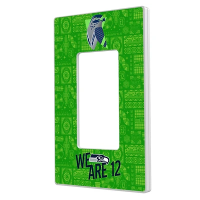 Seattle Seahawks 2024 Illustrated Limited Edition Single Rocker Light Switch Plate
