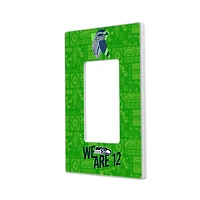 Seattle Seahawks 2024 Illustrated Limited Edition Single Rocker Light Switch Plate