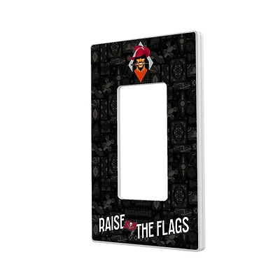 Tampa Bay Buccaneers 2024 Illustrated Limited Edition Single Rocker Light Switch Plate