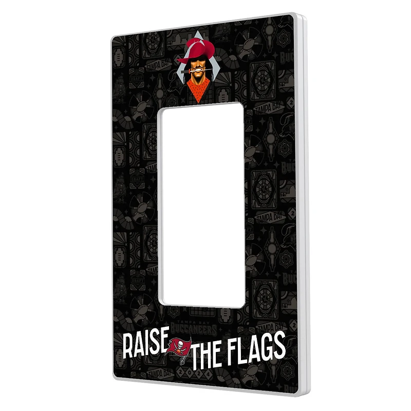 Tampa Bay Buccaneers 2024 Illustrated Limited Edition Single Rocker Light Switch Plate