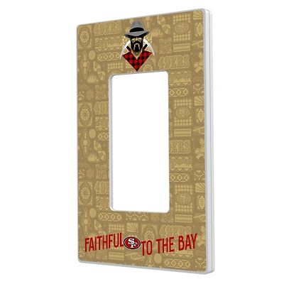 San Francisco 49ers 2024 Illustrated Limited Edition Single Rocker Light Switch Plate
