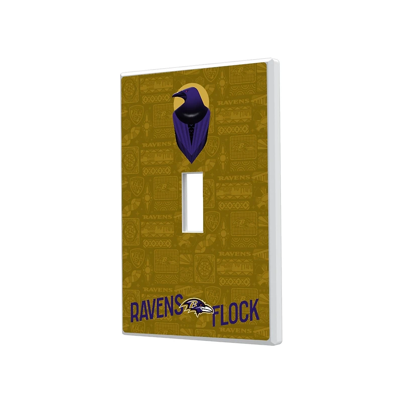 Baltimore Ravens 2024 Illustrated Limited Edition Single Toggle Light Switch Plate