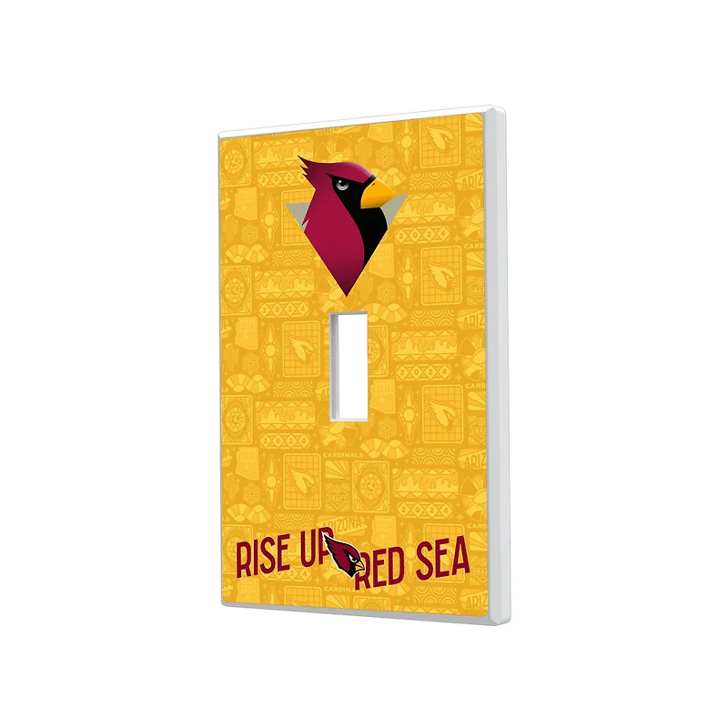 Arizona Cardinals 2024 Illustrated Limited Edition Single Toggle Light Switch Plate