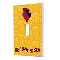 Arizona Cardinals 2024 Illustrated Limited Edition Single Toggle Light Switch Plate