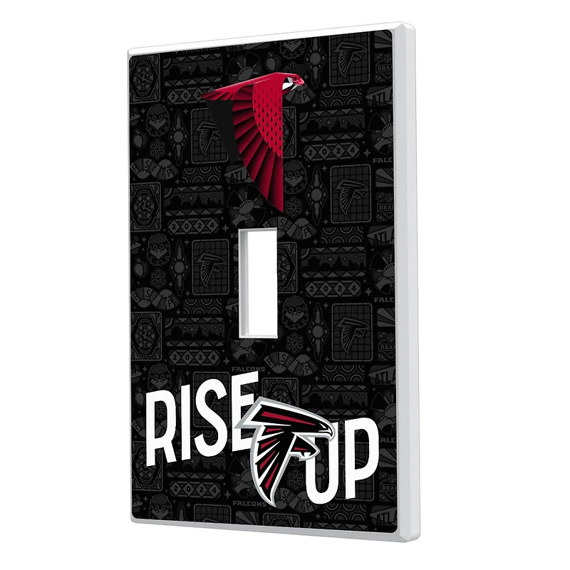 Atlanta Falcons 2024 Illustrated Limited Edition Single Toggle Light Switch Plate