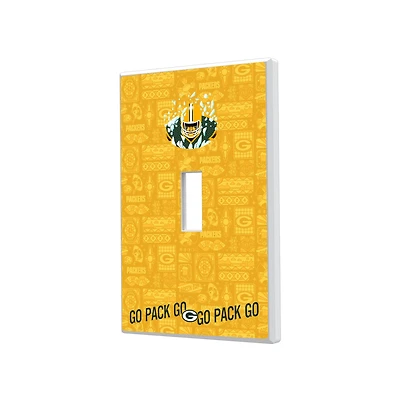 Green Bay Packers 2024 Illustrated Limited Edition Single Toggle Light Switch Plate