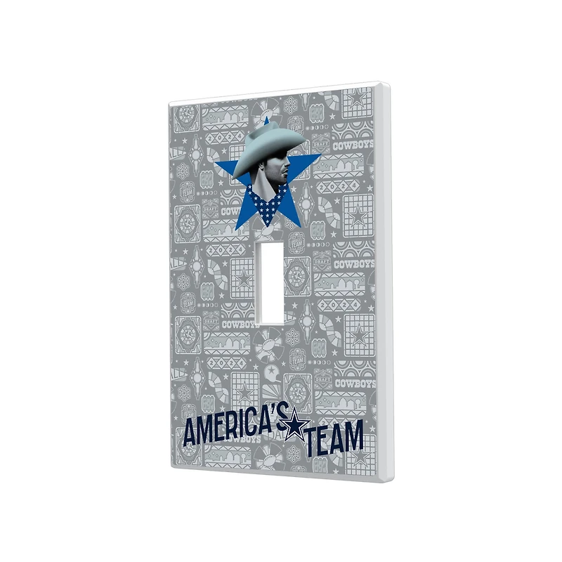 Dallas Cowboys 2024 Illustrated Limited Edition Single Toggle Light Switch Plate
