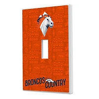 Denver Broncos 2024 Illustrated Limited Edition Single Toggle Light Switch Plate