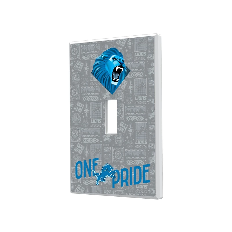Detroit Lions 2024 Illustrated Limited Edition Single Toggle Light Switch Plate