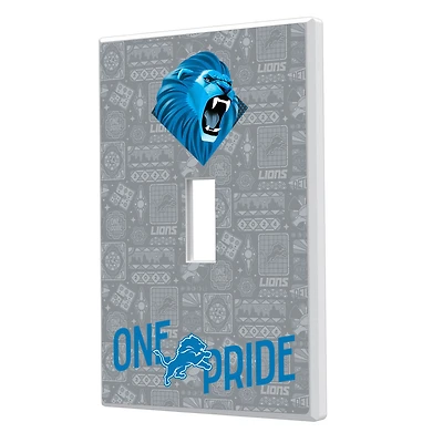Detroit Lions 2024 Illustrated Limited Edition Single Toggle Light Switch Plate