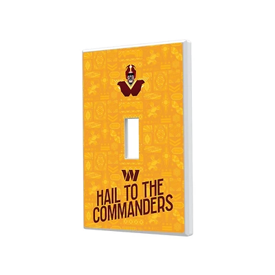 Washington Commanders 2024 Illustrated Limited Edition Single Toggle Light Switch Plate