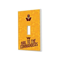 Washington Commanders 2024 Illustrated Limited Edition Single Toggle Light Switch Plate