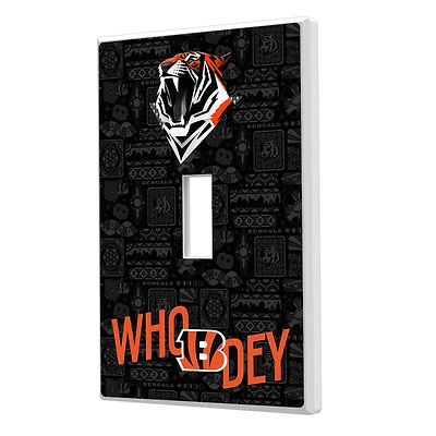 Cincinnati Bengals 2024 Illustrated Limited Edition Single Toggle Light Switch Plate