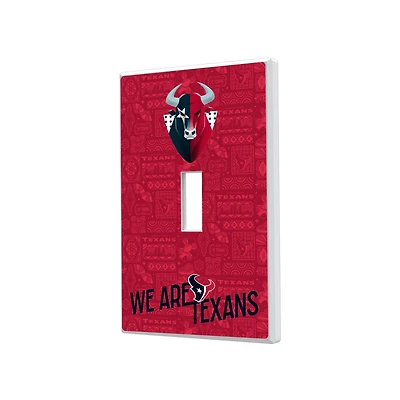 Houston Texans 2024 Illustrated Limited Edition Single Toggle Light Switch Plate