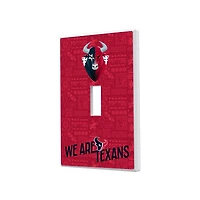 Houston Texans 2024 Illustrated Limited Edition Single Toggle Light Switch Plate