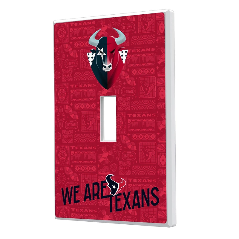 Houston Texans 2024 Illustrated Limited Edition Single Toggle Light Switch Plate