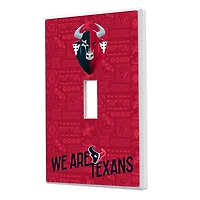 Houston Texans 2024 Illustrated Limited Edition Single Toggle Light Switch Plate