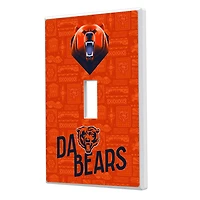 Chicago Bears 2024 Illustrated Limited Edition Single Toggle Light Switch Plate