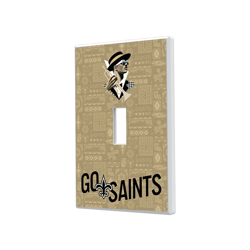 New Orleans Saints 2024 Illustrated Limited Edition Single Toggle Light Switch Plate