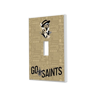 New Orleans Saints 2024 Illustrated Limited Edition Single Toggle Light Switch Plate