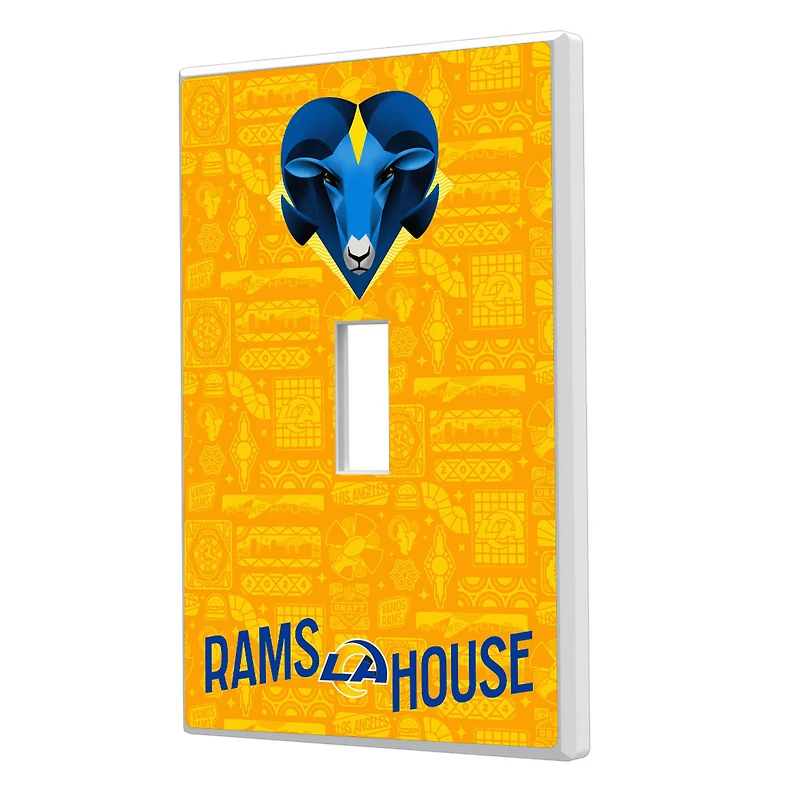Los Angeles Rams 2024 Illustrated Limited Edition Single Toggle Light Switch Plate