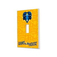 Los Angeles Rams 2024 Illustrated Limited Edition Single Toggle Light Switch Plate