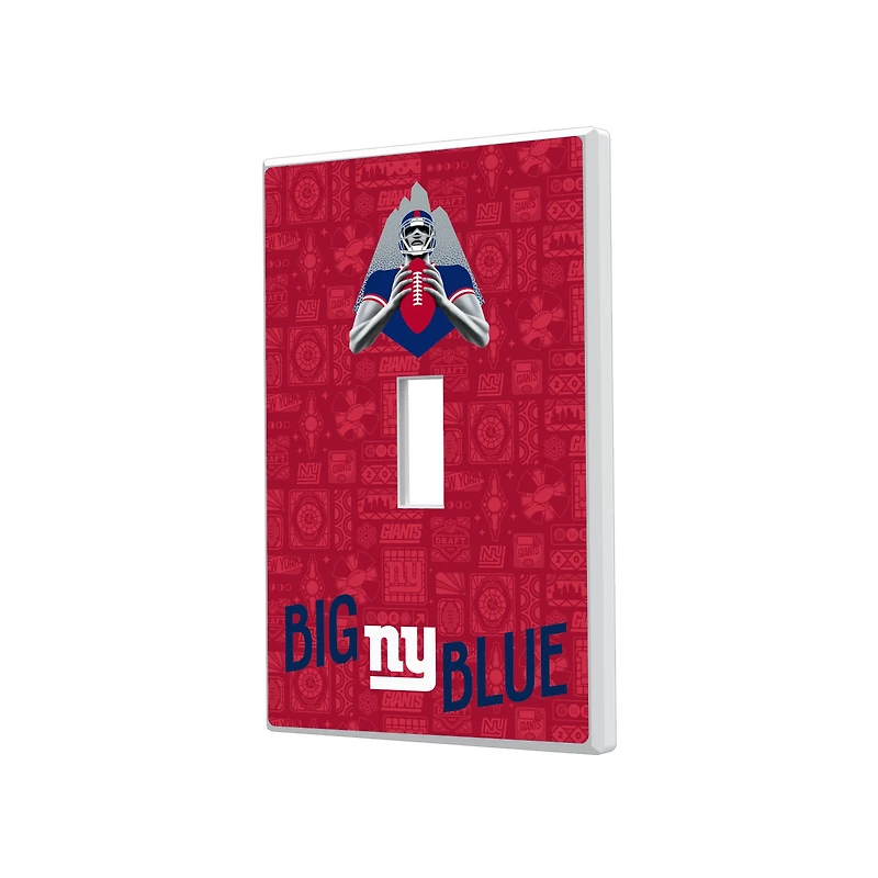 New York Giants 2024 Illustrated Limited Edition Single Toggle Light Switch Plate