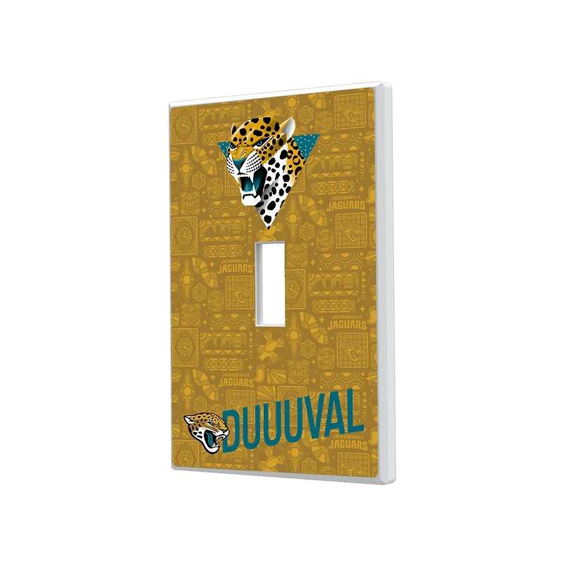 Jacksonville Jaguars 2024 Illustrated Limited Edition Single Toggle Light Switch Plate