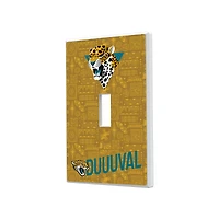 Jacksonville Jaguars 2024 Illustrated Limited Edition Single Toggle Light Switch Plate